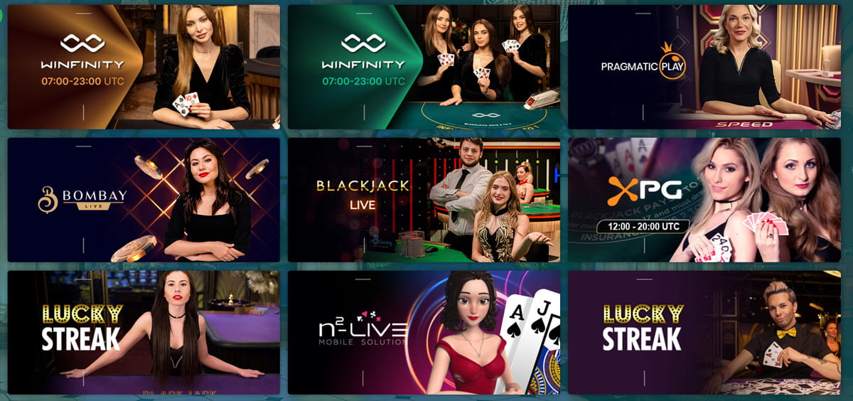 Ruleta, Blackjack y otros juegos de mesa en 22Bet