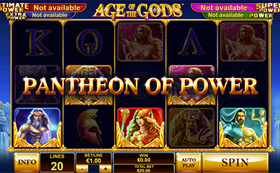 Tragamonedas Age of the Gods Juego de Bonificación