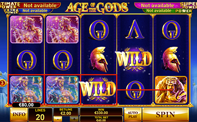 Tragamonedas Age of the Gods en Celular