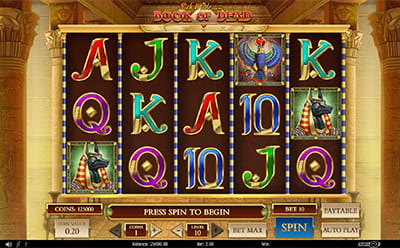 El juego Book of Dead en el casino online peruano 22BET