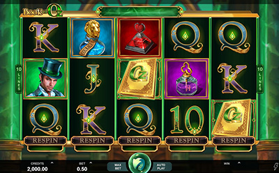 Juego de slot Book of Oz en el casino online peruano Ruby Fortune