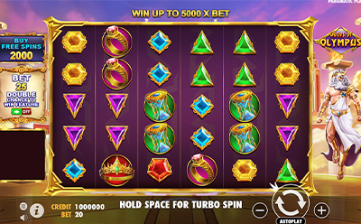 La slot Gates of Olympus en el casino online peruano JackpotCity