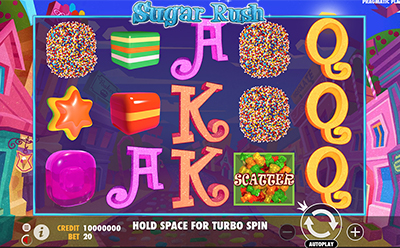 Juego de slot Sugar Rush en el casino online peruano LeoVegas